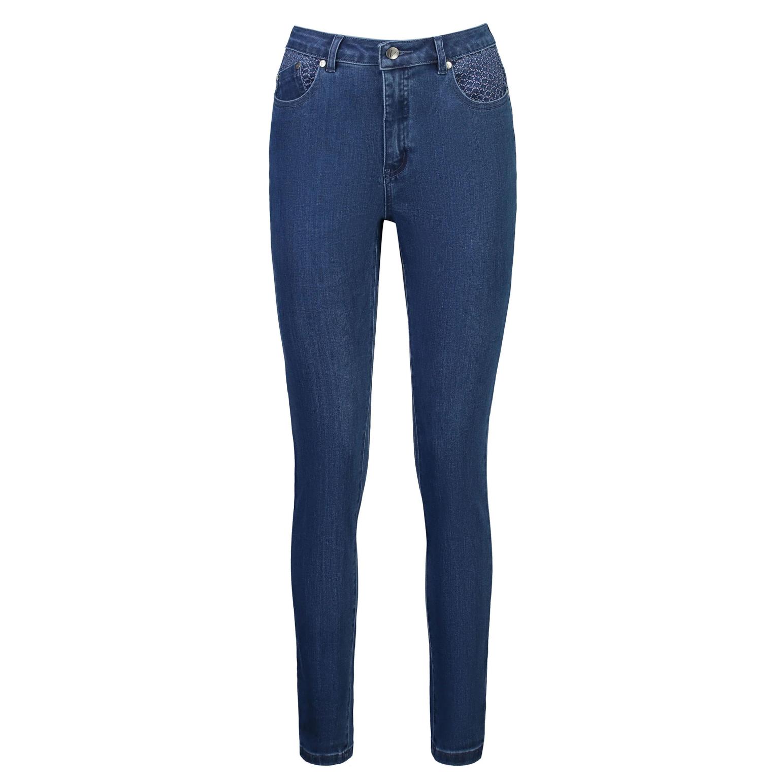 Vassalli Basket Weave Skinny Leg Jean